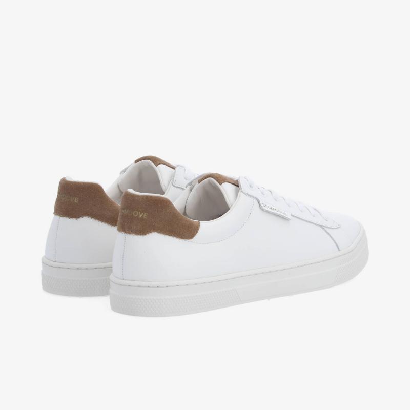 SPARKLE SNEAKER M - NAPPA/SUEDE - WHITE/BROWN
